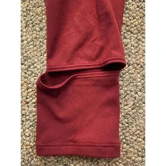 Free People Women's M Maroon‎ High-Waisted Jogger Pants w/ Pockets - Picture 4 of 8